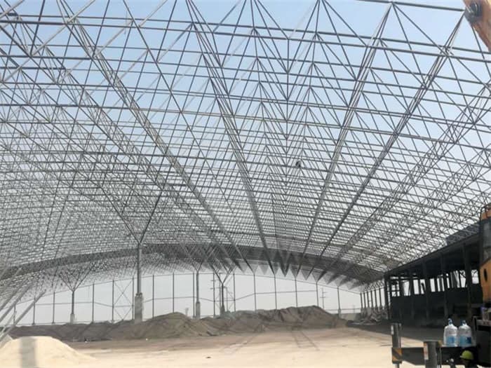 阜新钢厂料仓网架工程